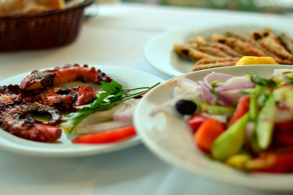 Greek-sea-food-and-greek-salad